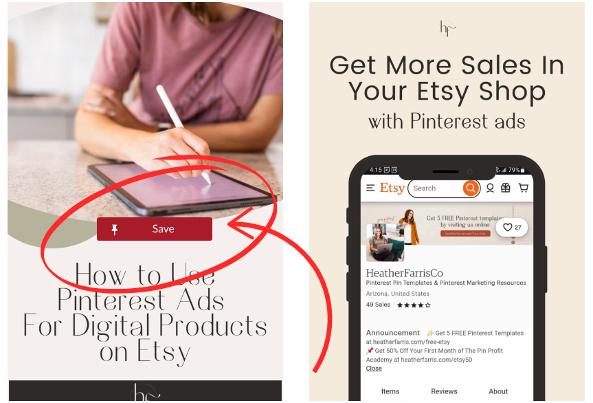 Pinterest save button to make your website Pinterest friendly