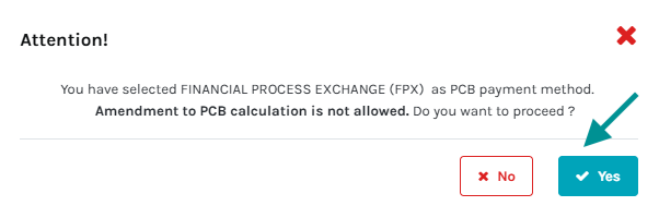 Screencap of acknowledge page to proceed with PCB payment