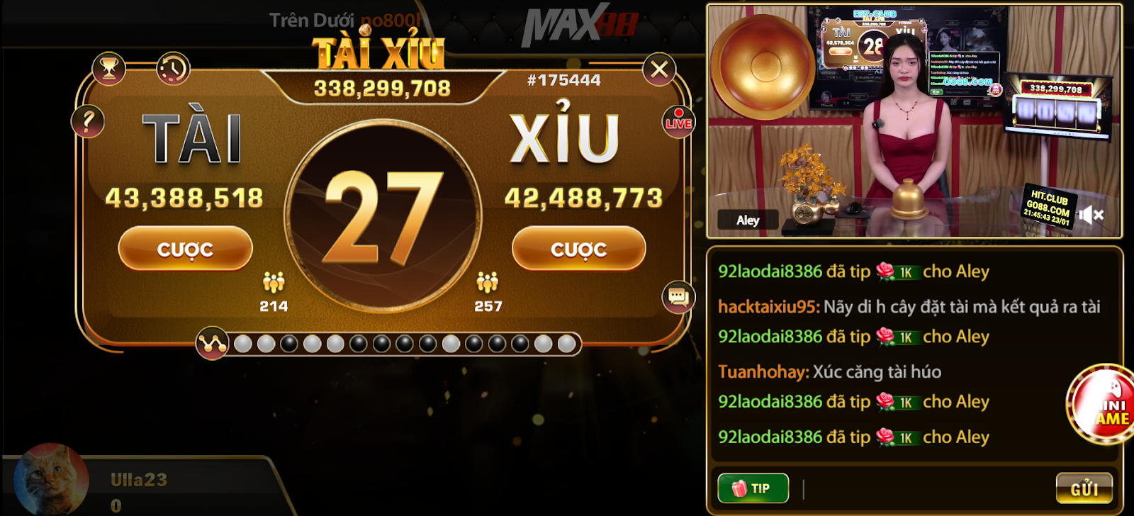 Tài xỉu livestream Max88