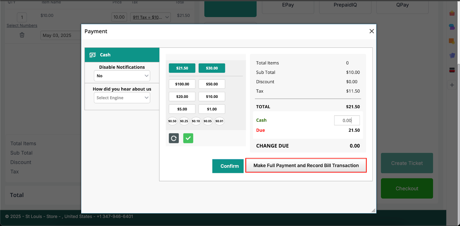 Make Full Payment