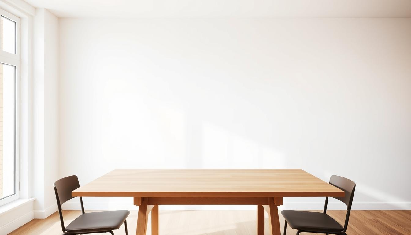 optimale afstand eettafel muur