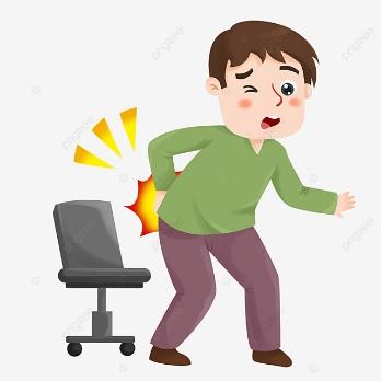 Uncomfortable Man Clipart Vector, Cartoon Uncomfortable Man With Backache, Cartoon Uncomfortable Man With Backache Free Download, Neck, Shoulder PNG Image For Free Download