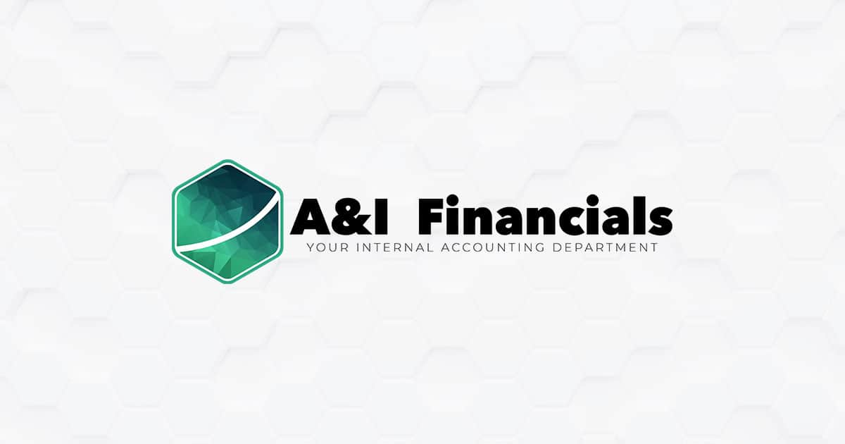 A&I Financials logo with the tagline "Your Internal Accounting Department," representing the company's approach to handling payroll processing.