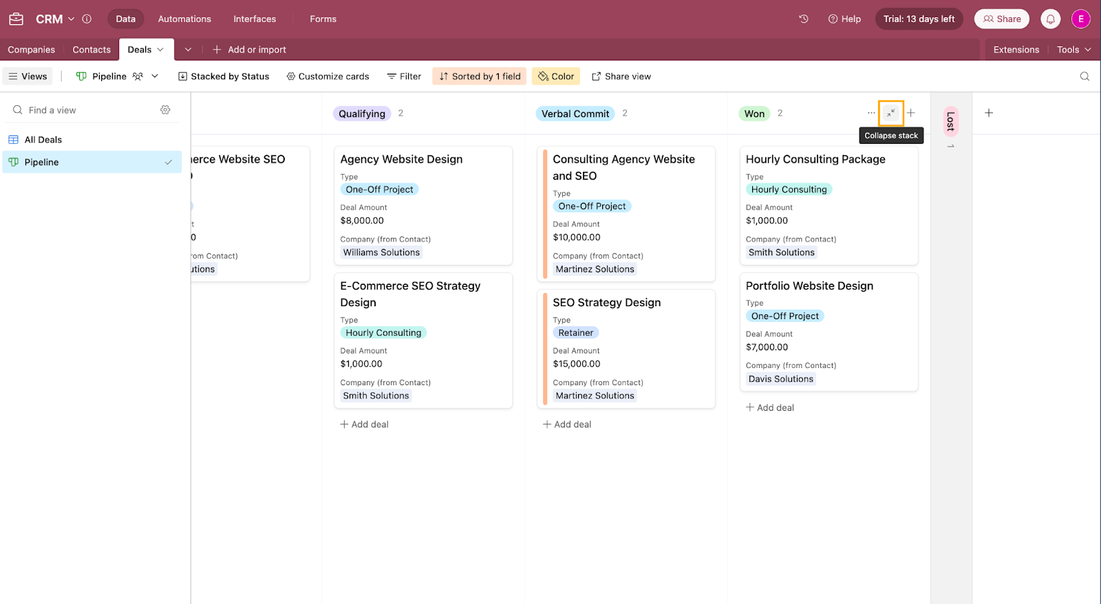 Airtable Basics: Build a simple CRM to store client data