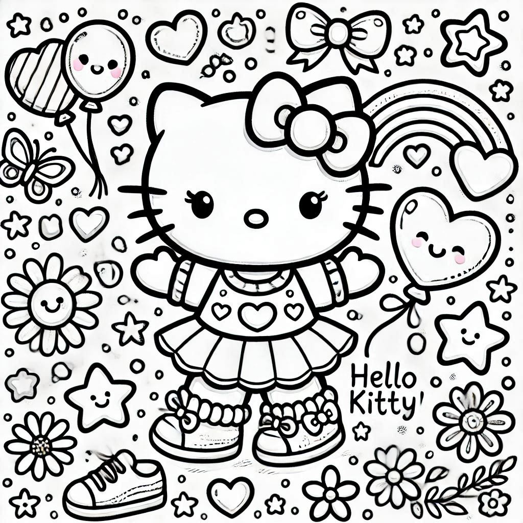 hello kitty para baixar e imprimir