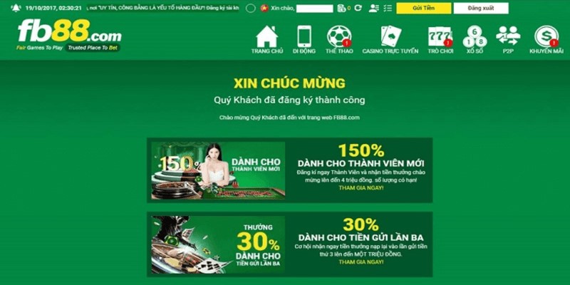 Các chương trình khuyến mãi hấp dẫn được FB88 tổ chức thường xuyên