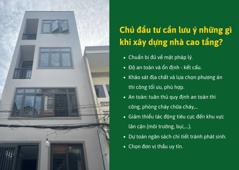 Chu dau tu can luu y nhung gi khi xay dung nha cao tang Nhat Tin