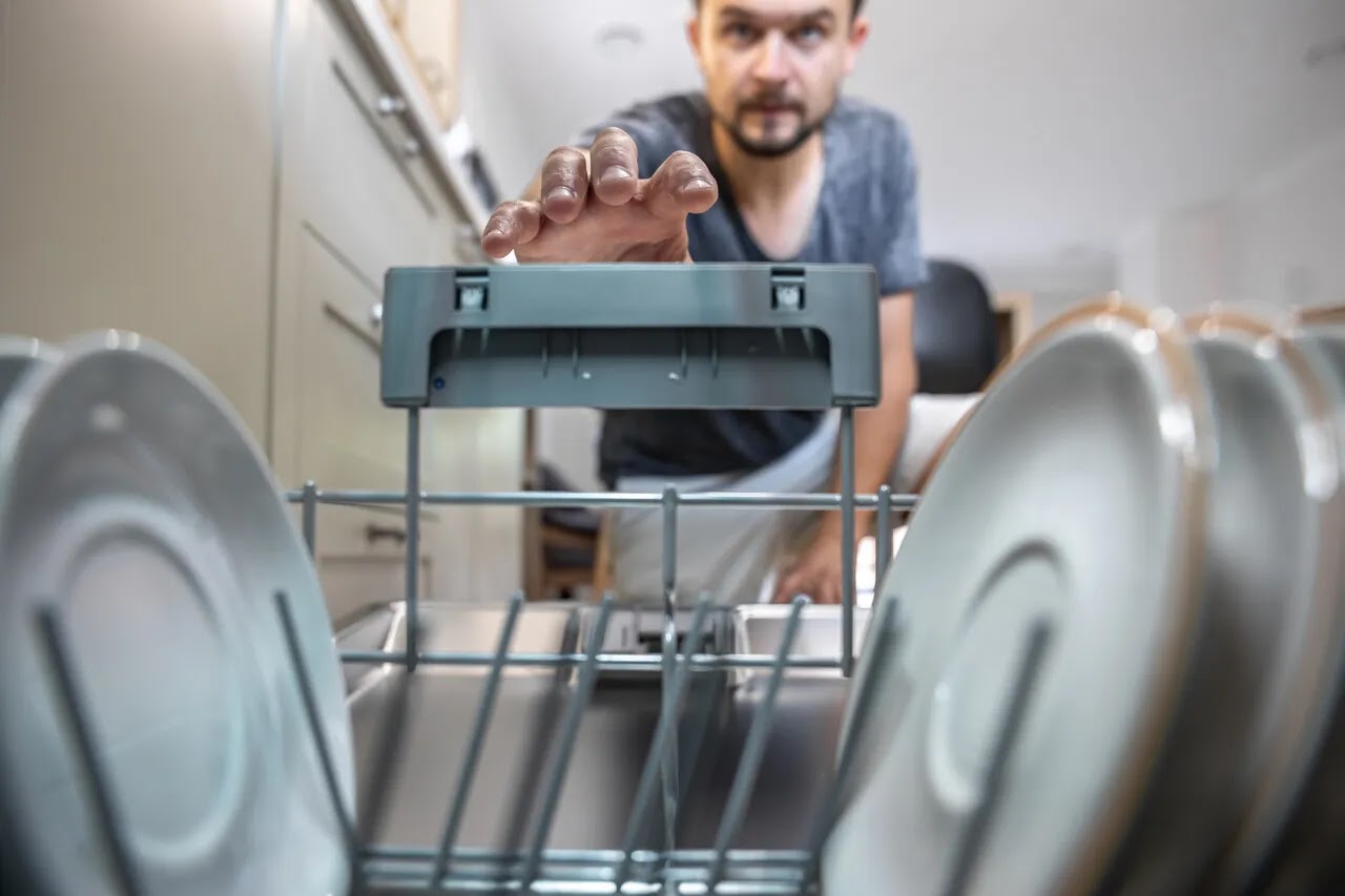 Improper dishwasher loading