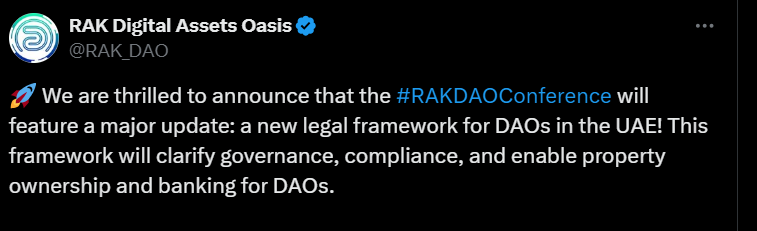 RAK Dao announcement