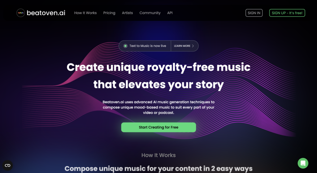 Beatoven.ai: Royalty Free AI Music Generator