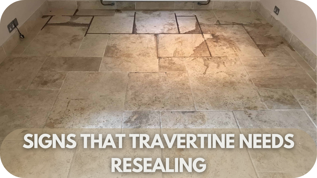 Discover the signs that your travertine needs resealing to maintain its condition.