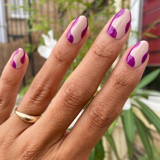 Purple manicure