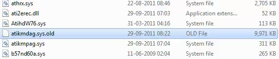 Datei "atikmdag.sys" oder "atikmpag.sys" umbenennen