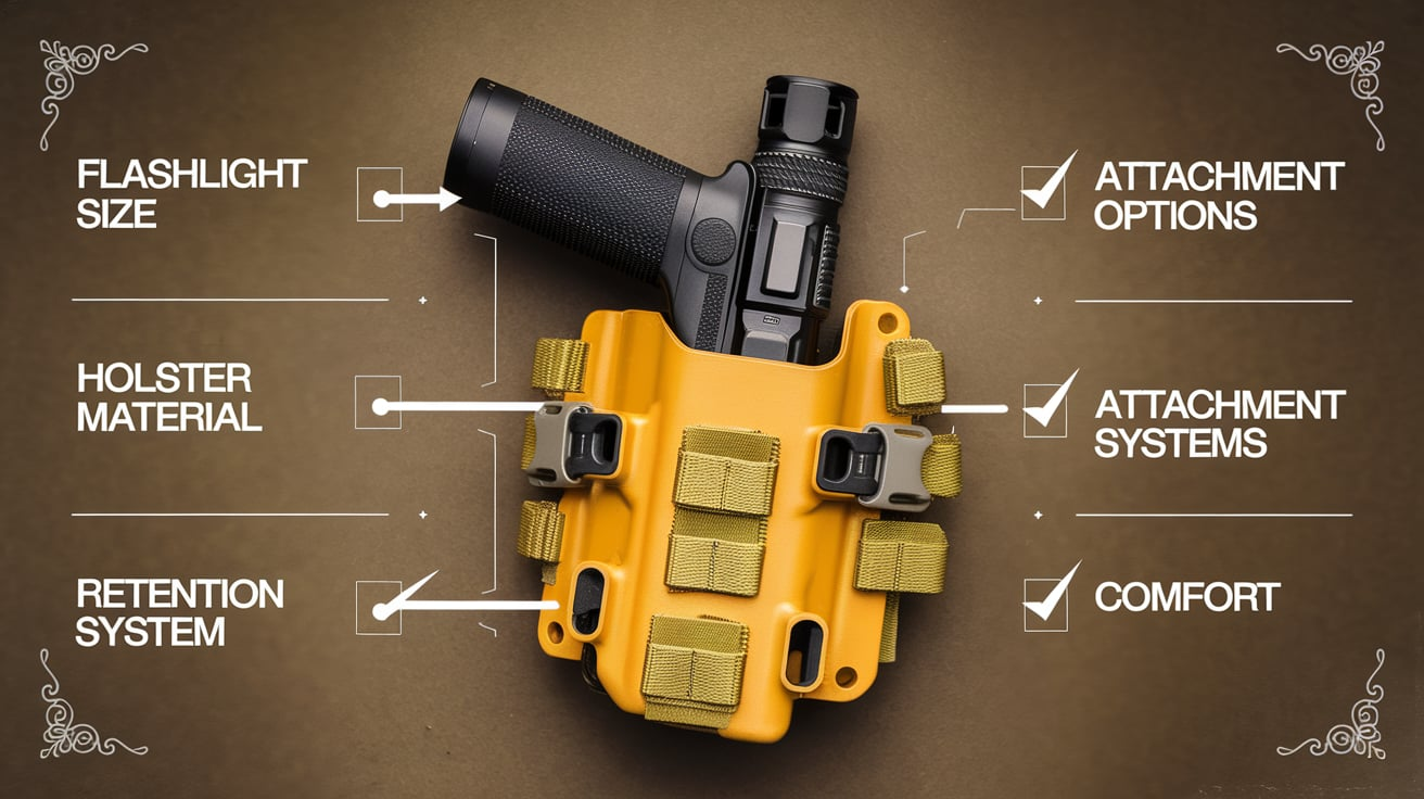  Tactical Flashlight Holster