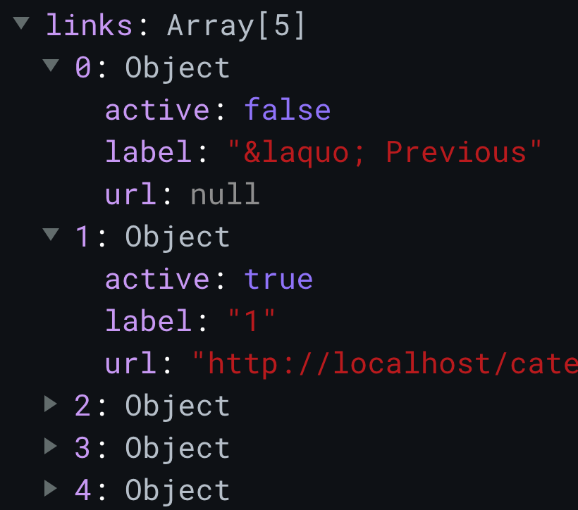 Estructura del prop paginado