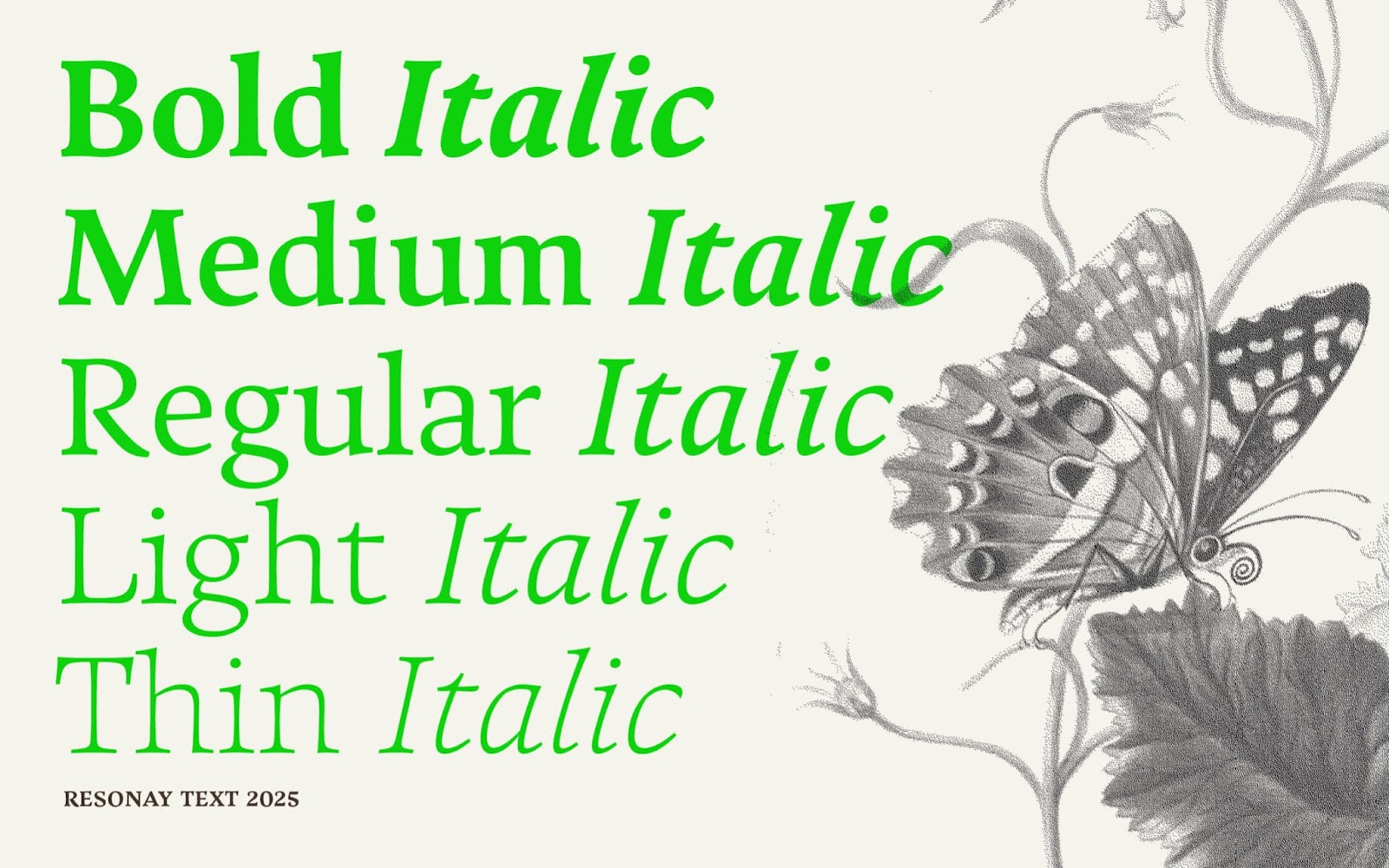 Image from the Resonay Text: Elevating Typography with Elegance article on Abduzeedo