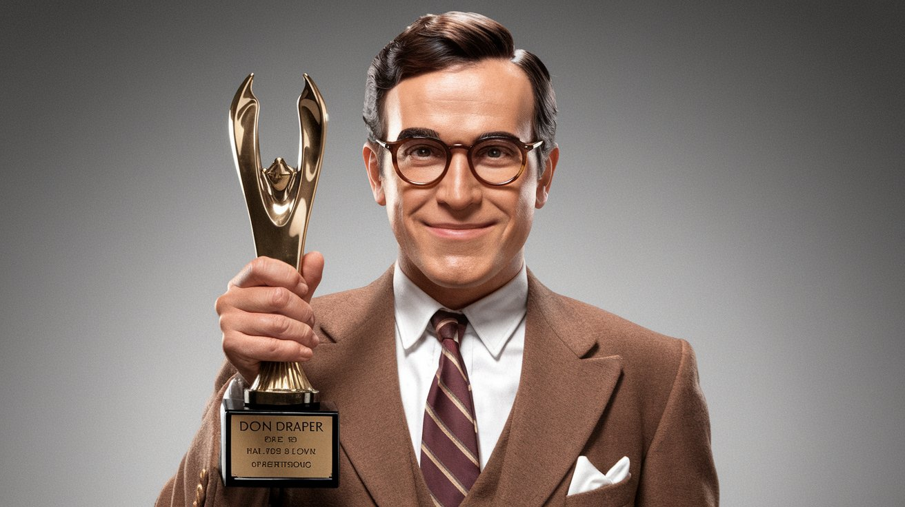 Don Draper Bronze Clio Award for Sale