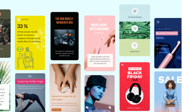 Image showing gallery of Swipe Pages' 200+ customizable landing page templates