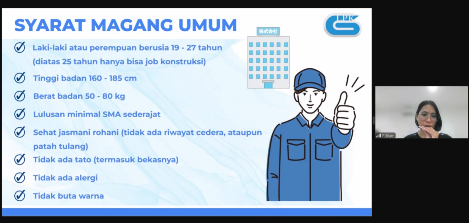 seminar penjelasan melalui zoom