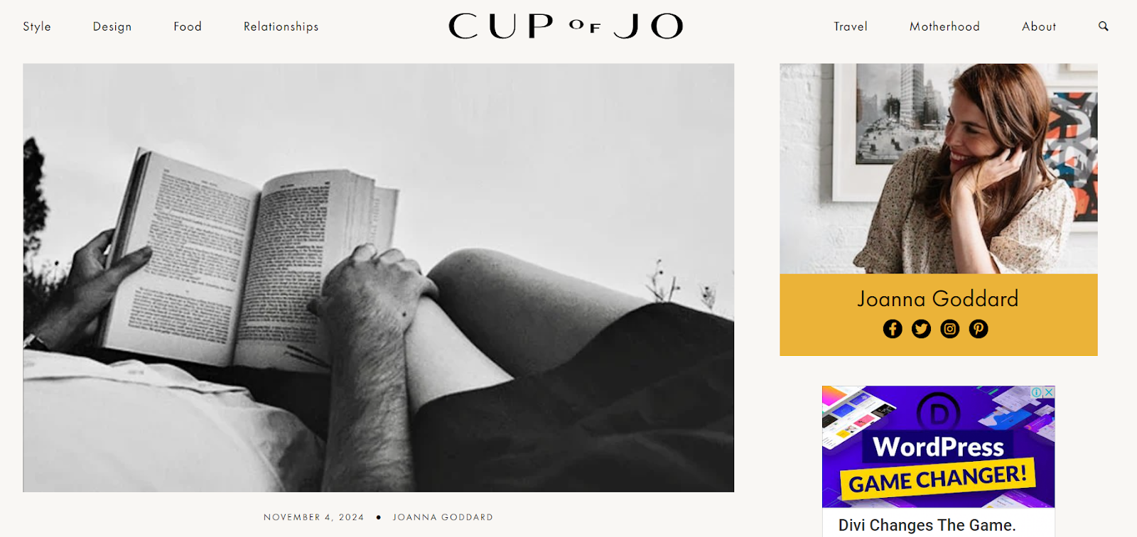 Cup of Jo - one of the good examples of blogs