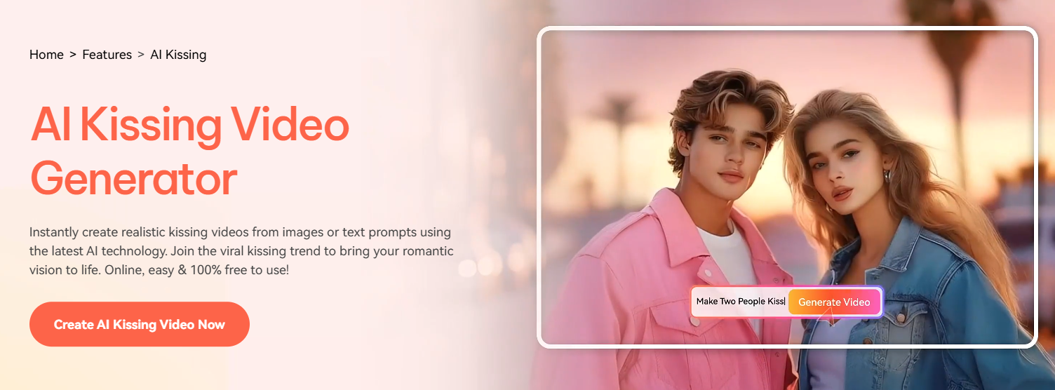 Wondershare Virbo - Create Realistic AI Girl Kissing Videos