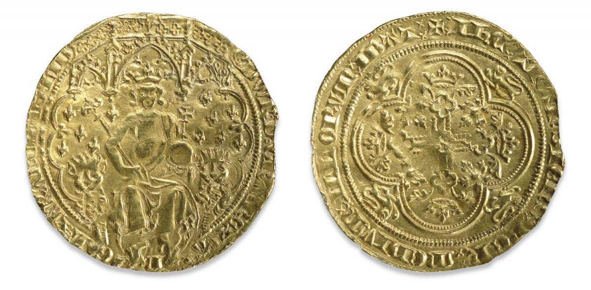 Англия, двойной леопард. Эдуард III - Монеты до 1700 года - Центральный  Форум Нумизматов СССР