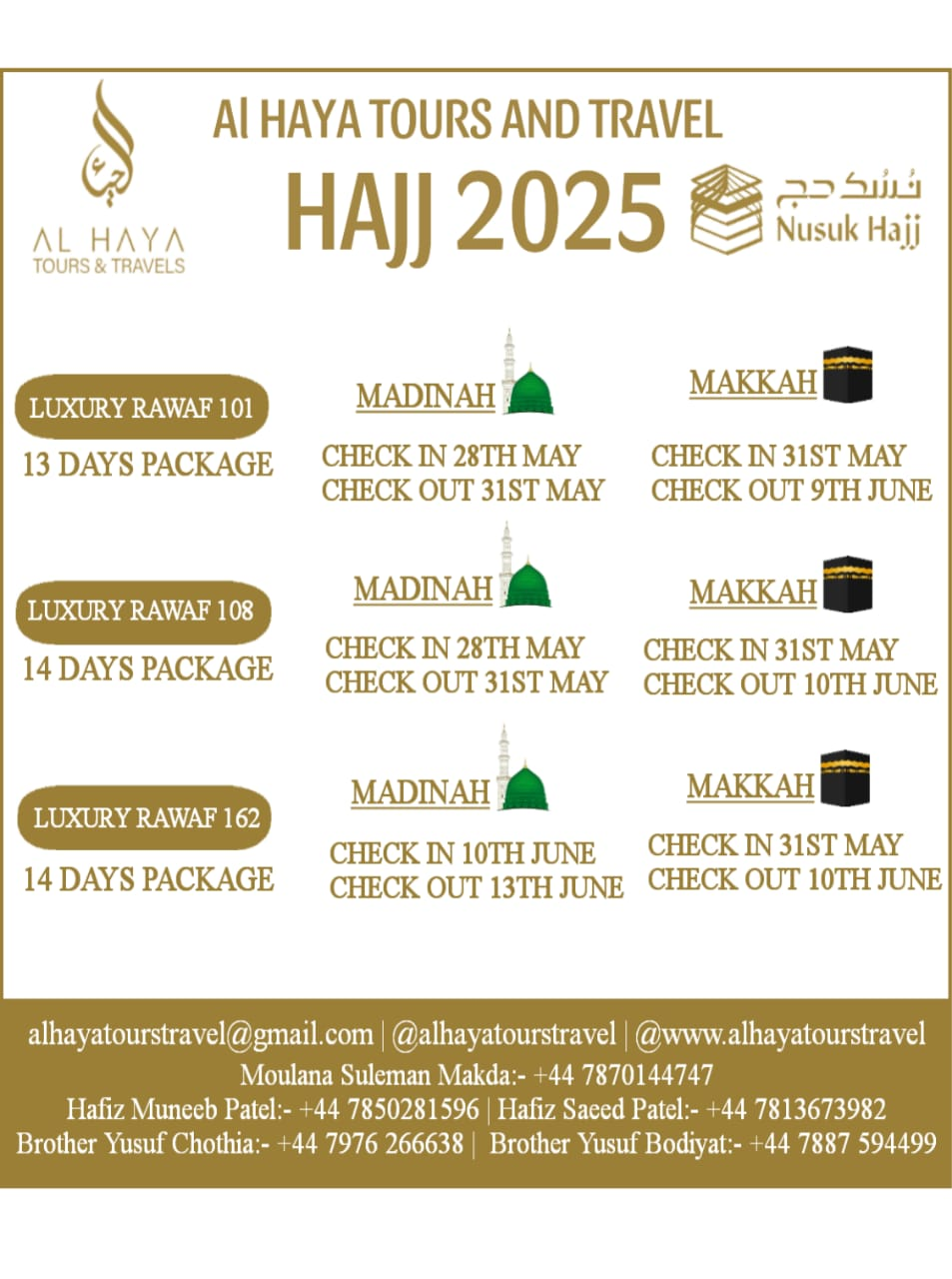 2025 Hajj packages from the UK