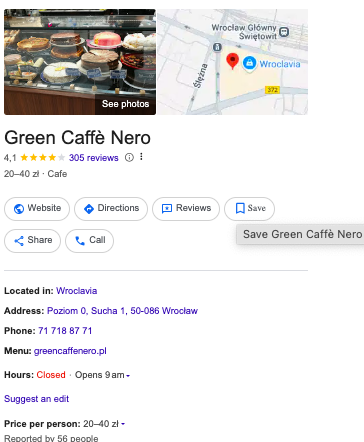 example of a Google Business Profile post