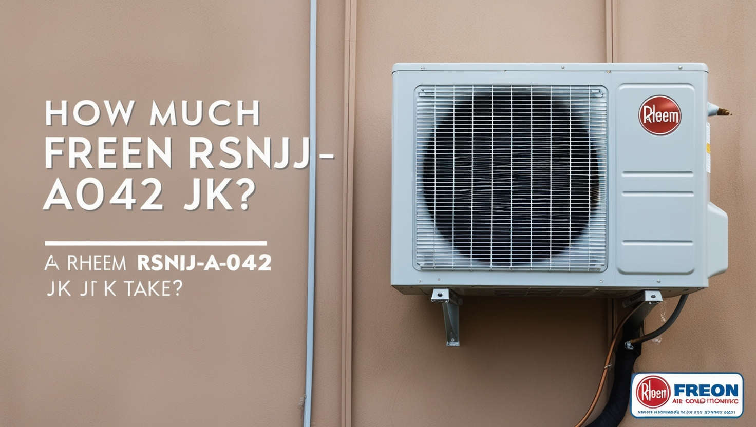 how much freon does a Rheem RSNJ-A042 JK take