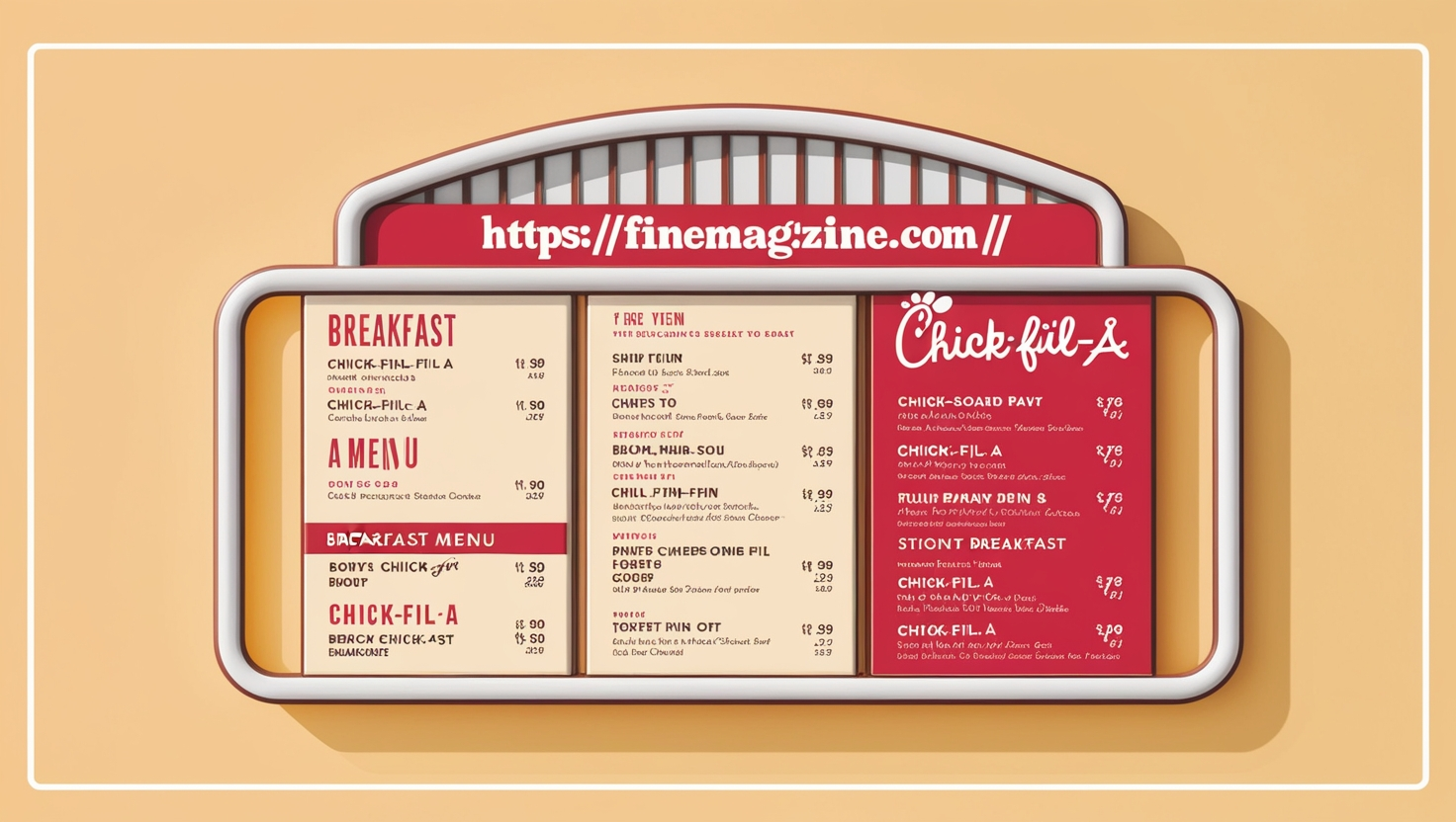 Chick fil A Breakfast Menu Prices