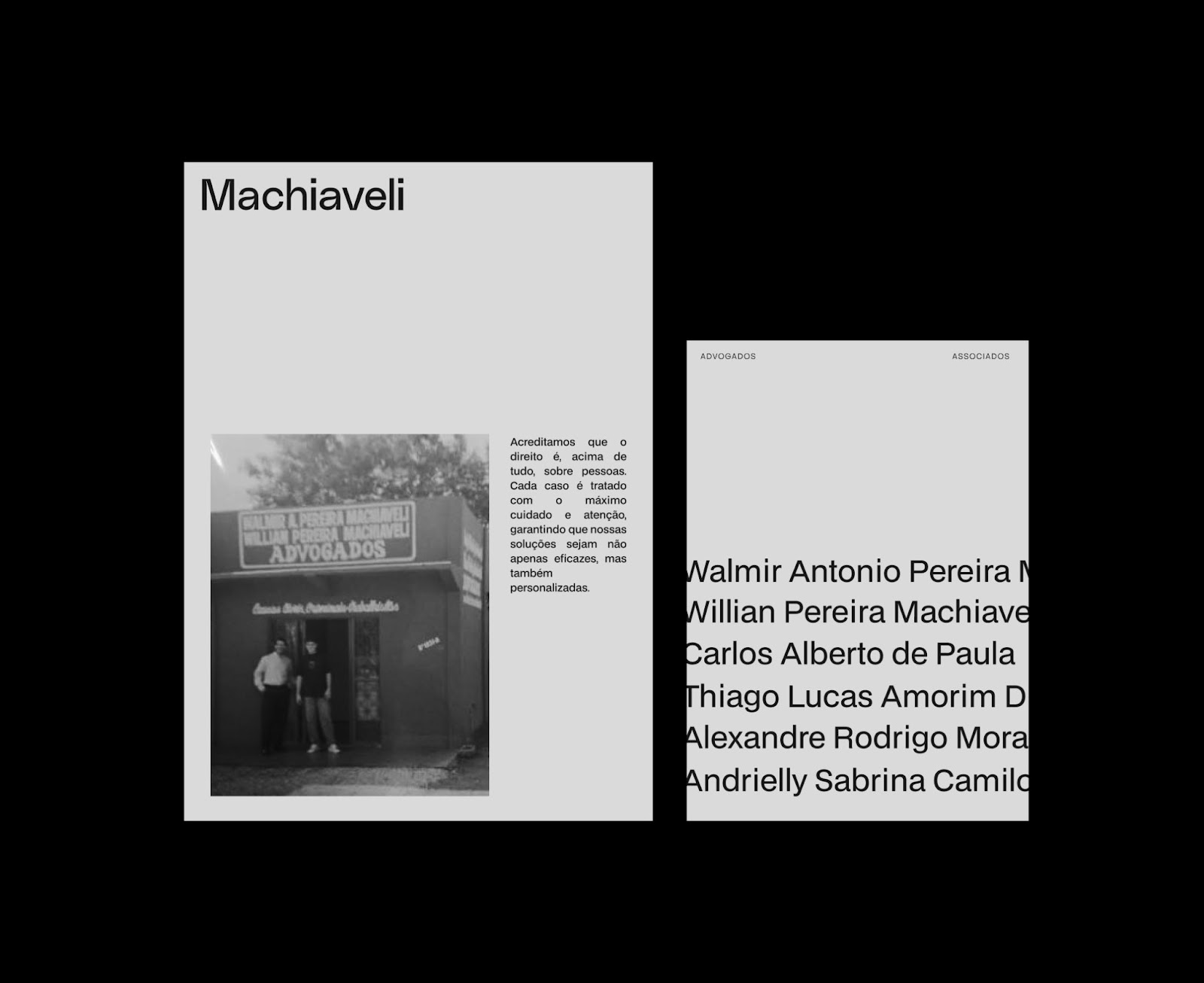 Artifact from the Machiaveli Law Firm: Branding and Visual Identity Redefined article on Abduzeedo