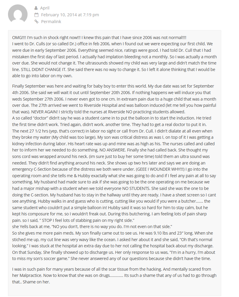Dr. Kimberly Cull Review 2