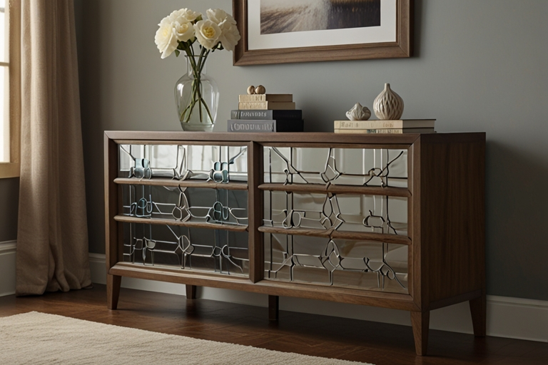 Glass Spindle Dresser