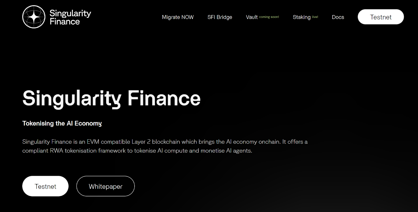 Singularity Finance