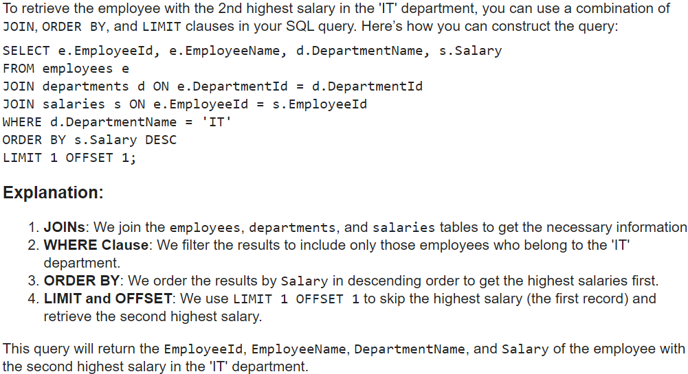 Coding Tasks - SQL