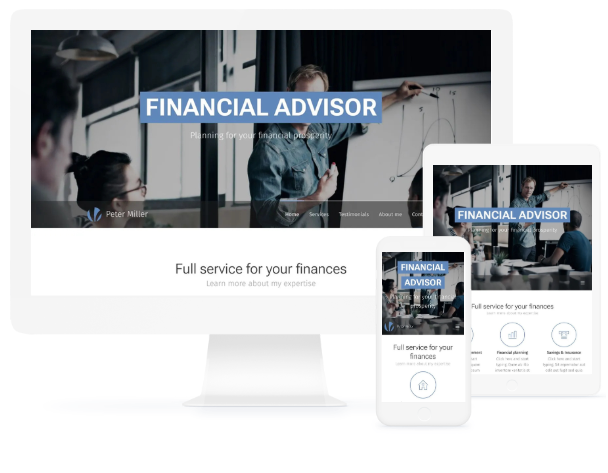 Financial Advisor Website Template
