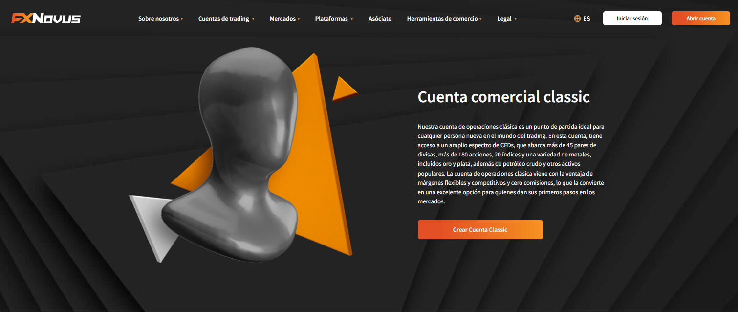 Visita la página de la Cuenta Clásica de FXNovus para más información.