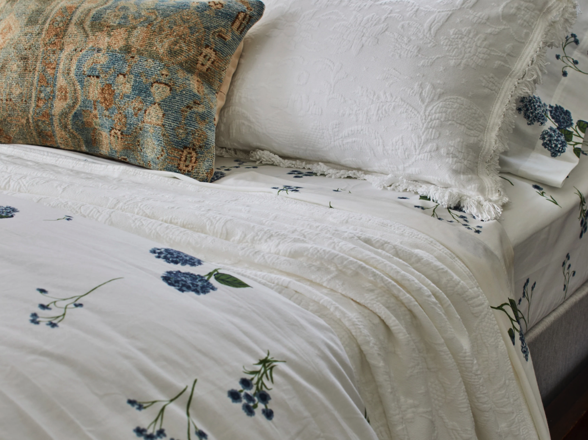 The Classic Matelassé Bedspread, with its weighty weave and timeless style
