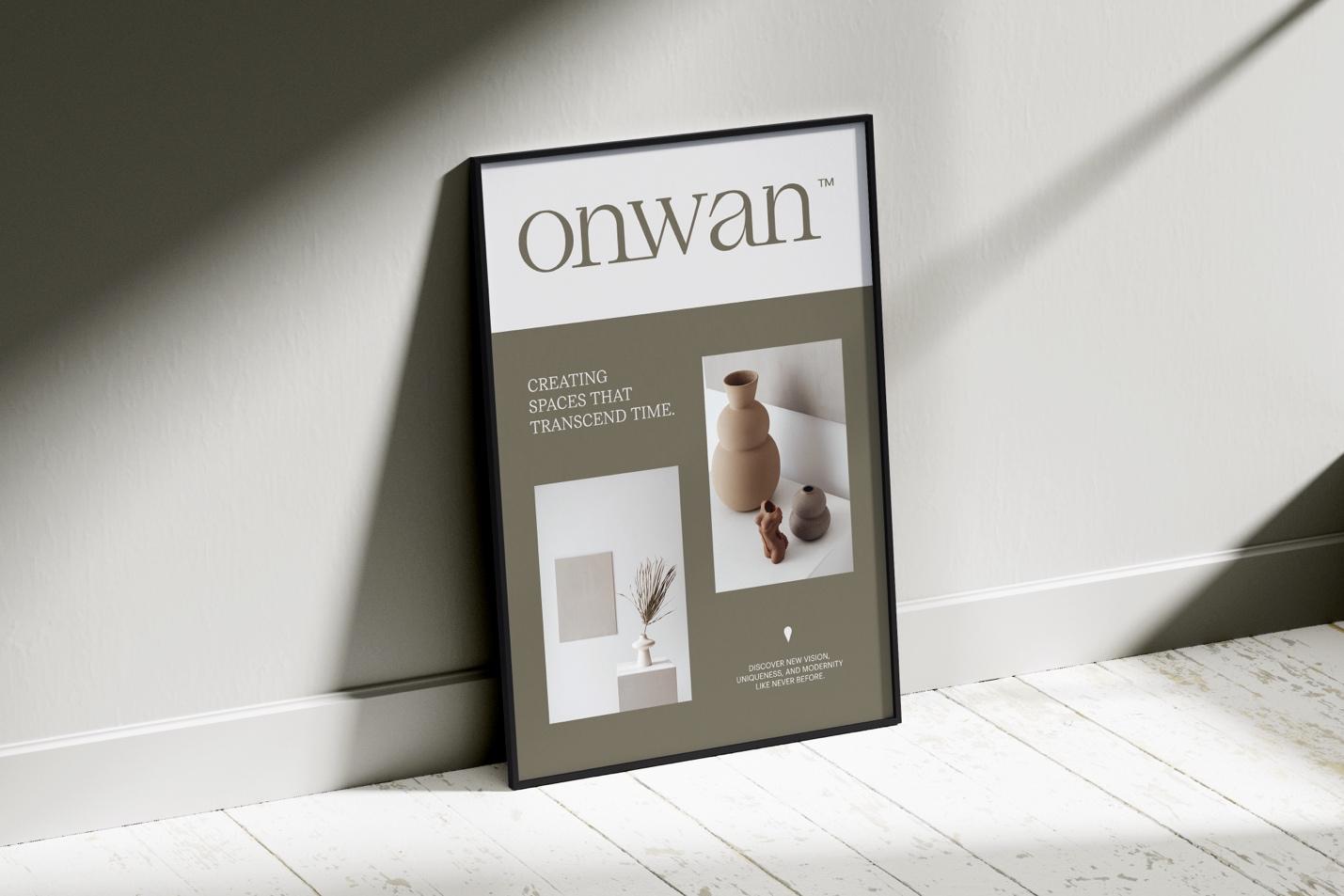 Artifact from the Onwan Interiors: A Branding Journey Rooted in Simplicity and Elegance article on Abduzeedo