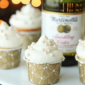 Mini Sparkling Cider Cupcakes