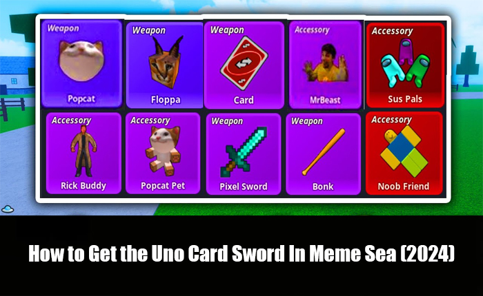 Uno Card Sword Meme Sea Guide