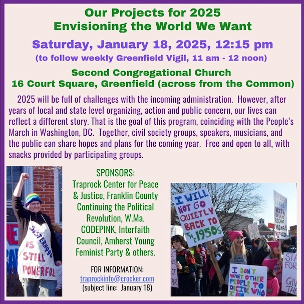 A poster for a protest

Description automatically generated