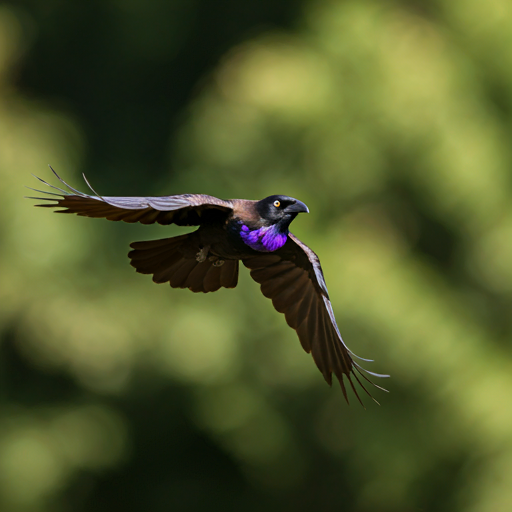 Purple-throated Fruitcrow (Querula purpurata)