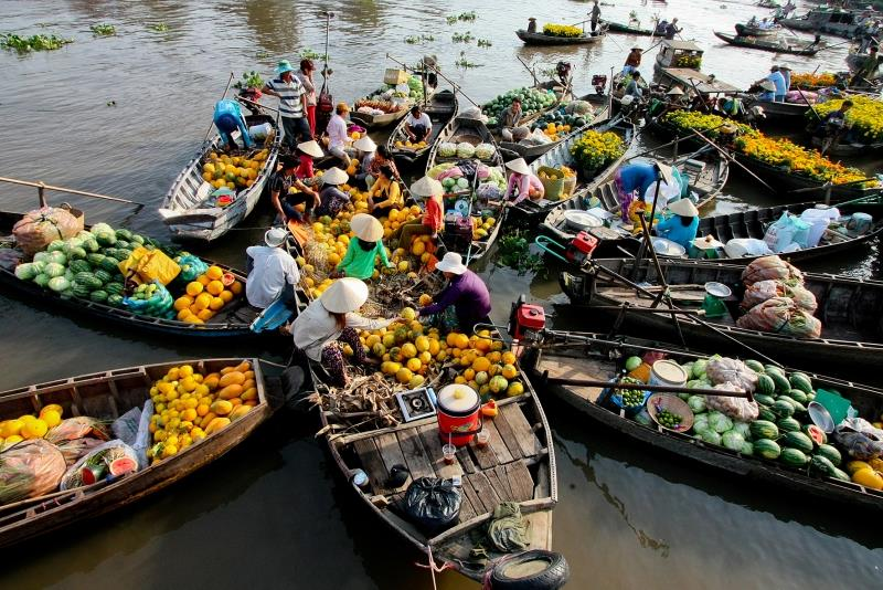 Chợ nổi Cái Bè - Nét văn hóa đặc trưng của miền Tây sông nước