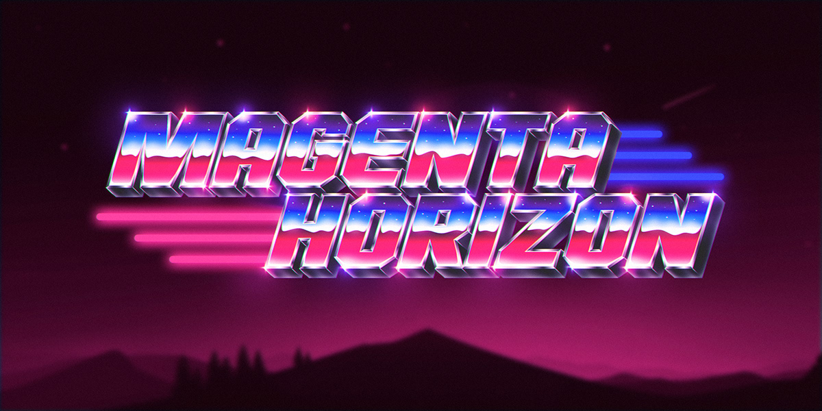 Image from the Synthwave 80s Logo Design Collection: Retro Meets Cyberpunk article on Abduzeedo