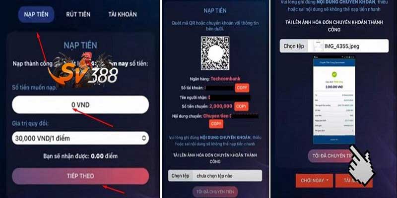 Hướng Dẫn Nạp Tiền Sv388