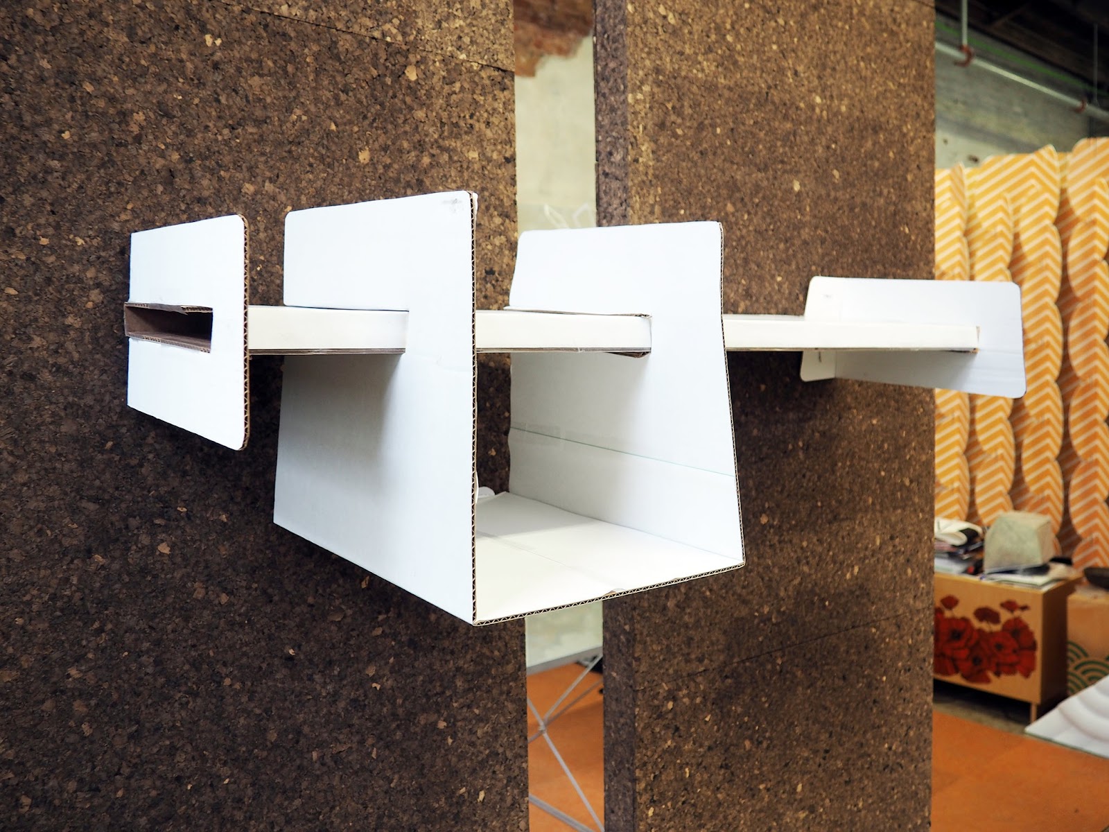 Slide Shelf Cardboard mockup