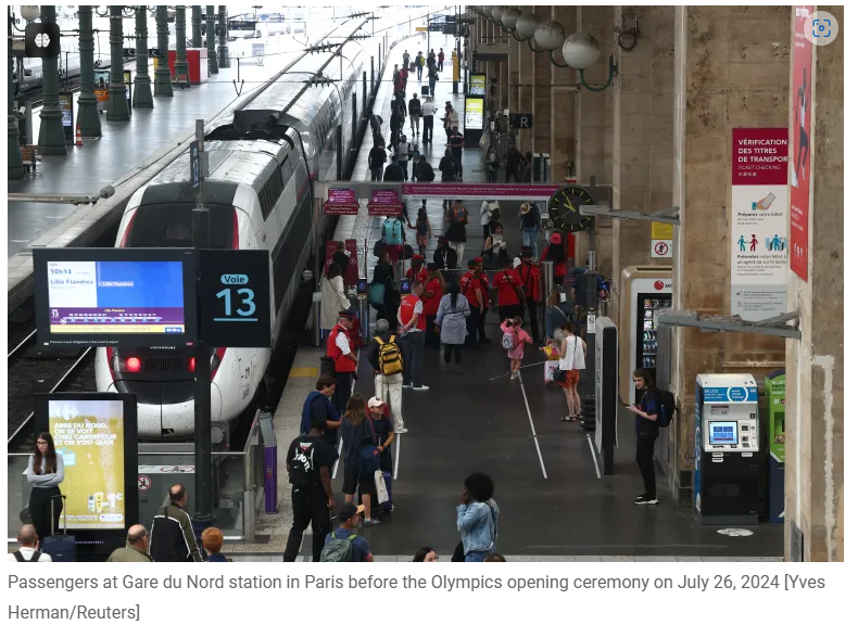 Sabotage Disrupts France TGV Rail Network Before Olympic Opening Ceremony