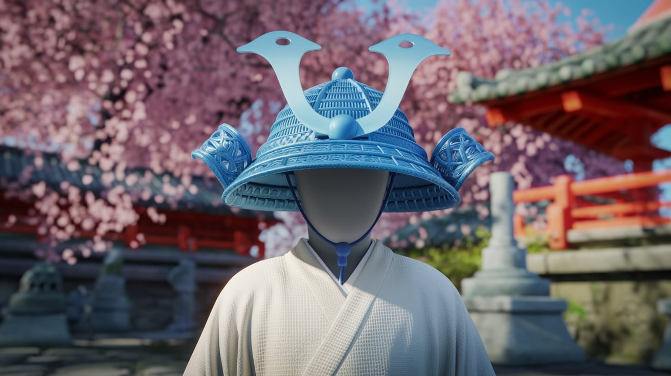 AQW Blue Samurai Hat