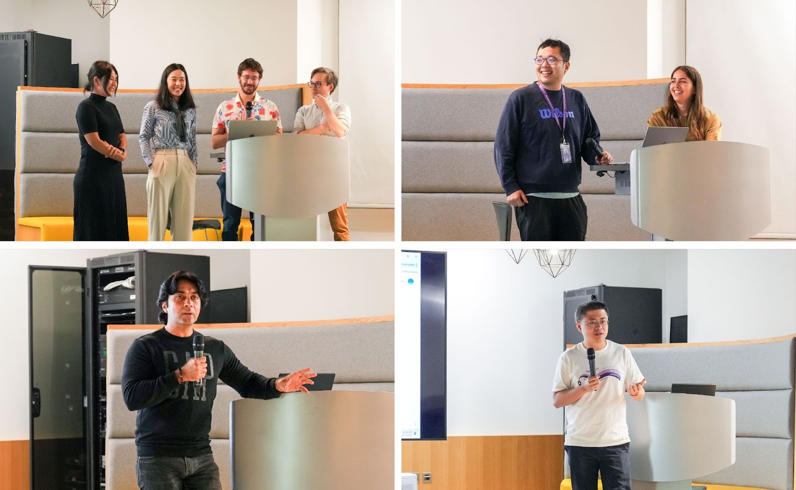 Faculty from NYU Shanghai, NYU Abu Dhabi, and NYU presenting on research initiatives